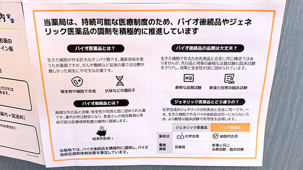 ジェネリック医薬品の取り扱いがございます。