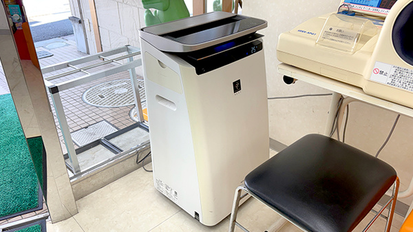 感染予防対策をしております。