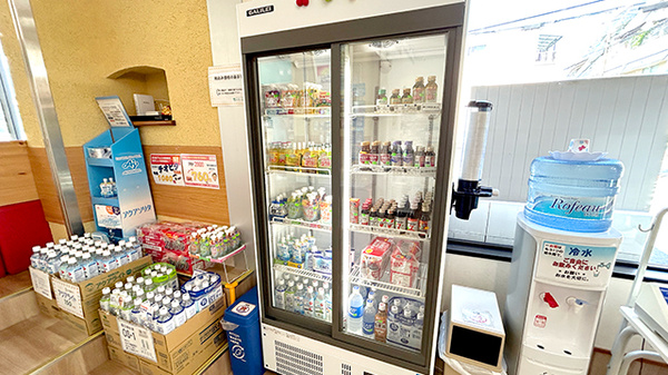 飲料品の販売もしております