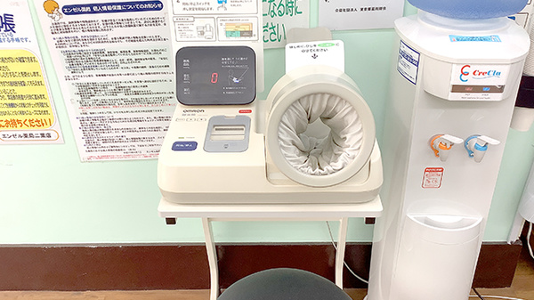 血圧計をご利用いただけます。