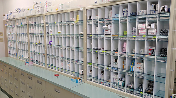 豊富な種類の医薬品在庫がございます