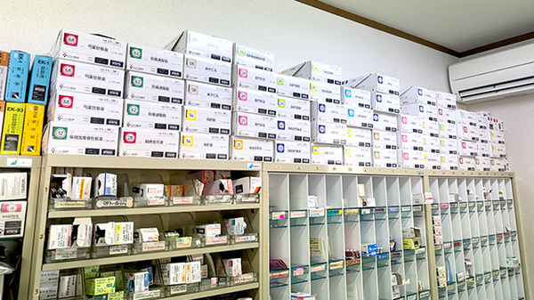 種類様々な医薬品のご用意があります