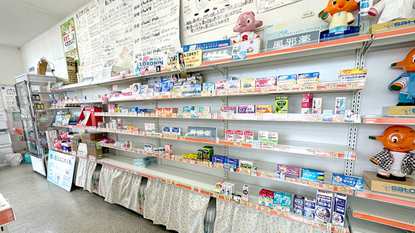 一般医薬品や医療雑貨などの取り扱いがあります