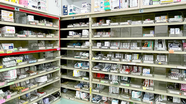 豊富な医薬品在庫がございます。