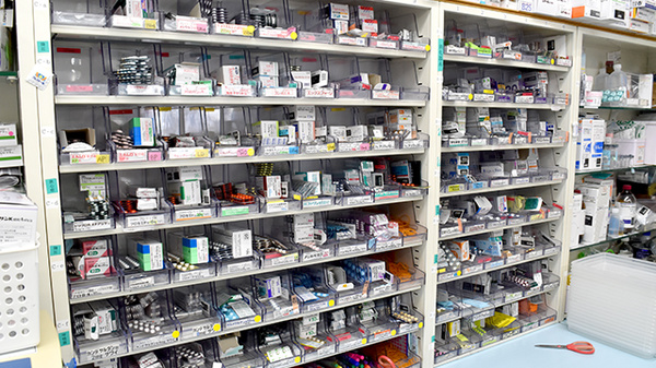 豊富な医薬品在庫がございます