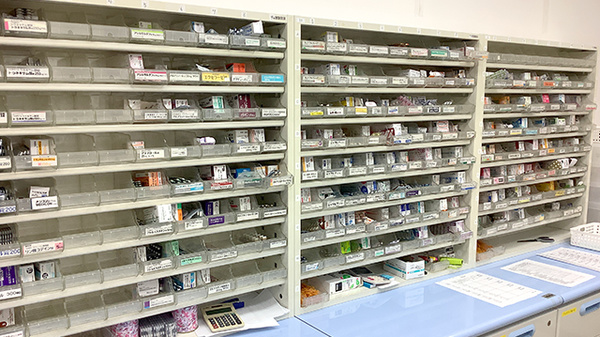 豊富な種類の医薬品在庫がございます