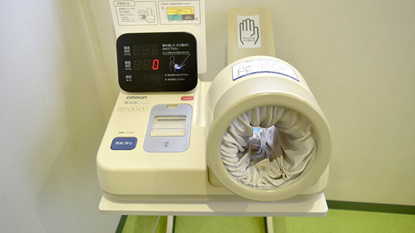血圧計を自由にご利用いただけます