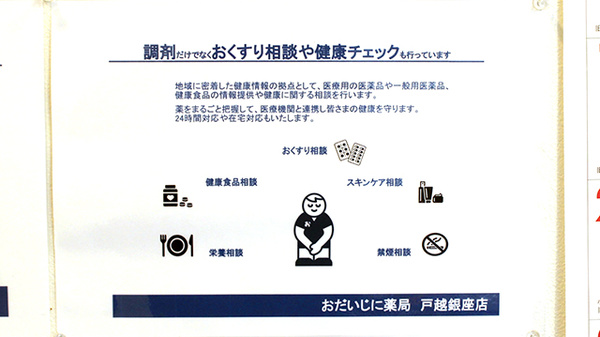 お薬や健康に関する相談も受付しております