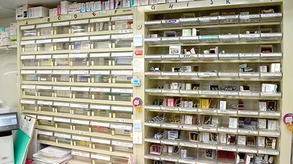 豊富な種類の医薬品在庫がございます