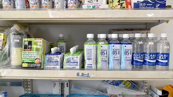 経口補水液も販売しております