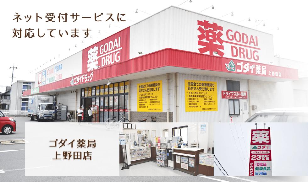 ゴダイ薬局 上野田店