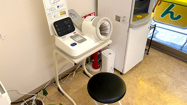 血圧計をご利用いただけます。