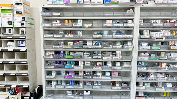 豊富な種類の医薬品がございます。