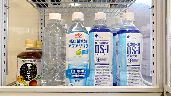 経口補水液の販売もしております