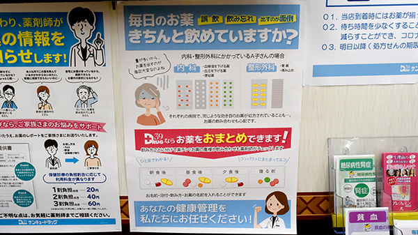 サンキュードラッグ　黒原薬局の一包化対応