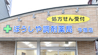 ぼうしや調剤薬局　今宿店の看板