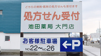 池田薬局　大門の看板