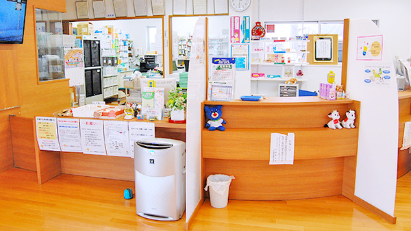 さんくす薬局　五十川店の受付/カウンター