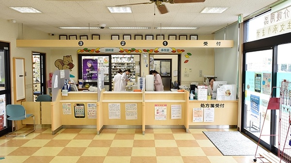 くるみ薬局　黒瀬店の受付/カウンター