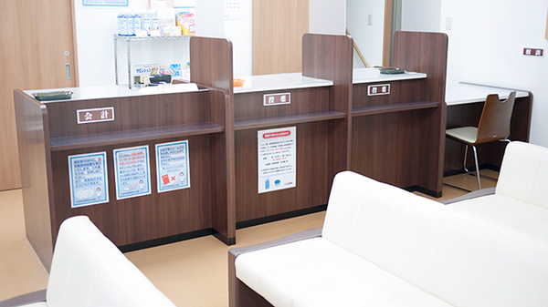 とちぎ薬局　佐久山店の受付/カウンター