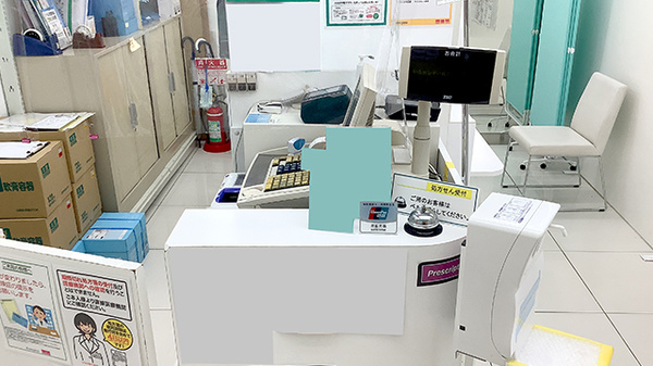 フィットケアデポ　シルクセンター店薬局の受付/カウンター