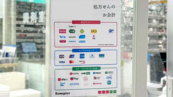 フィットケアデポ　ペペＢ１店薬局のクレカ/電子マネー/スマホ決済対応