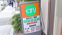 日吉堂薬局　日吉駅前店の看板