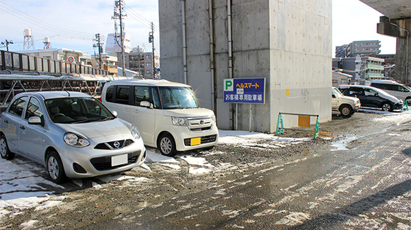 ヘルスマートフタミ薬局の駐車場