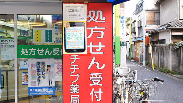 チチブ薬局の看板
