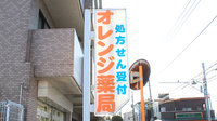 オレンジ薬局　川和町店の看板
