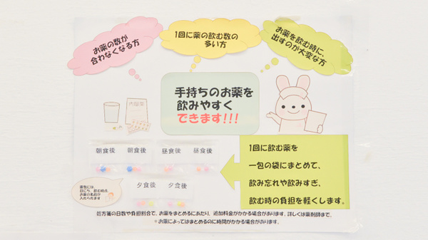フタツカ薬局　吹田竹見台の一包化対応