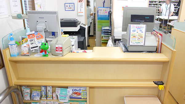 そうごう薬局藪塚店の受付/カウンター