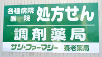 サンファーマシー養老薬局の看板