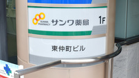 サンワ薬局の看板
