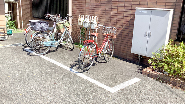 三井調剤薬局の駐輪場
