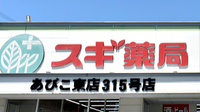 スギ薬局　あびこ東店の看板