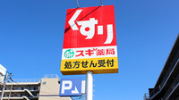 スギ薬局　上青木店の看板