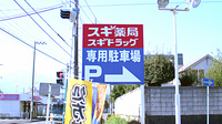 スギ薬局　厚木愛甲店の駐車場案内