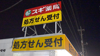 スギ薬局　川越鴨田店の看板