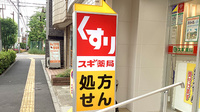 スギ薬局　茗荷谷調剤店の看板