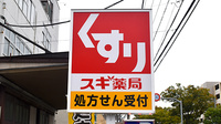 スギ薬局　葛飾青戸店の看板