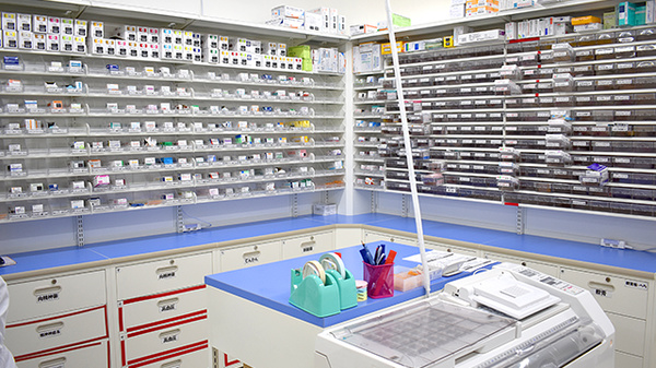 スギ薬局　八丁堀店の調剤室