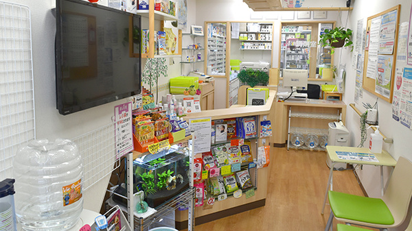 あだち薬局の受付/カウンター