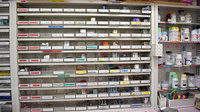 りぼん薬局北野店の薬棚
