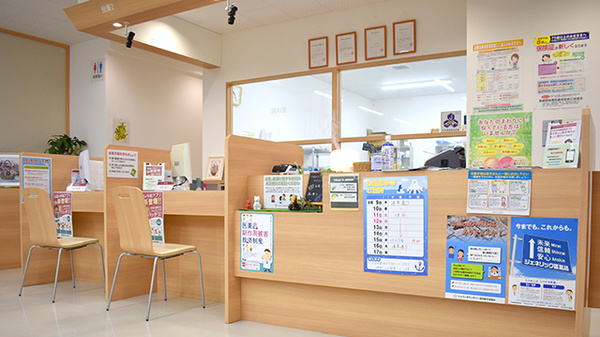 もろおか幸盛堂薬局の受付/カウンター