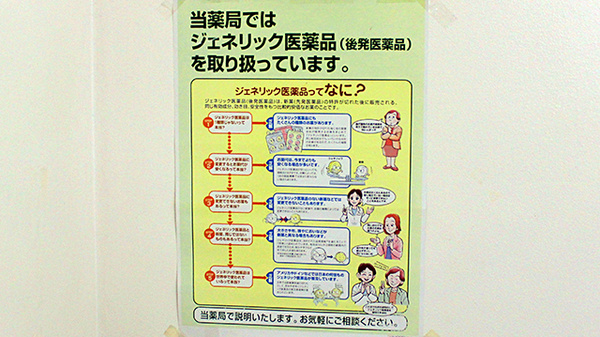 あんず薬局立川店のジェネリック対応