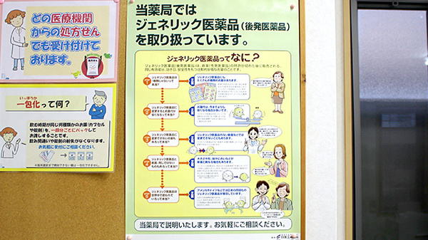 ら・ふらんす調剤薬局　成沢店のジェネリック対応