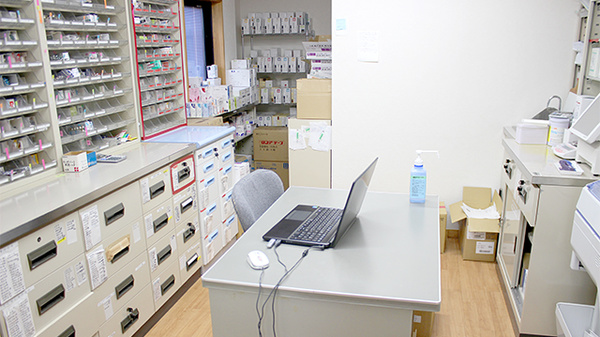 もがみがわ調剤薬局の調剤室