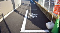 ひごし薬局の駐輪場