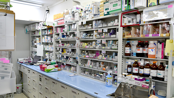 鈴木薬局　西浦和店の薬棚